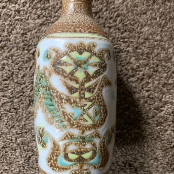 Vintage 1940s–1950s Nils Thorsson Fajance Vase with Bird Motif - Picture 2 of 5